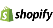 Shopify logo representing e-commerce solutions and digital marketing strategies for enhancing online business presence.