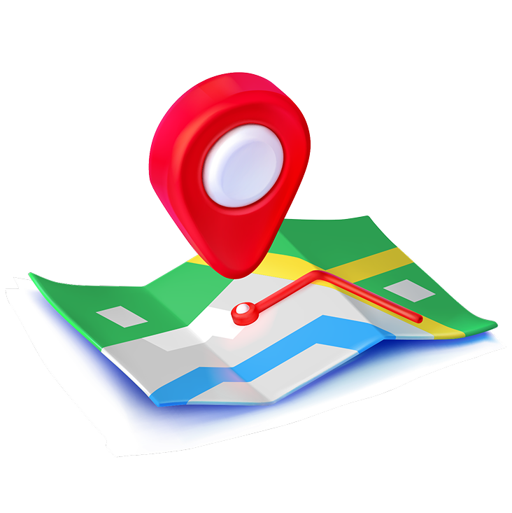 Map with a red location pin, symbolizing guidance and direction for business strategy and consulting services.