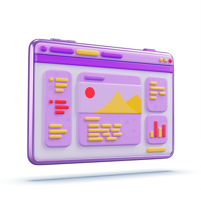 Colorful website interface design showcasing SEO metrics and analytics, emphasizing local search optimization for tradies in Sydney.