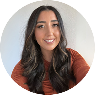 Vittoria Mazzeo, Content Writer at Perceptiv Media, smiling in a casual setting, showcasing the agency's team commitment to creativity and excellence.
