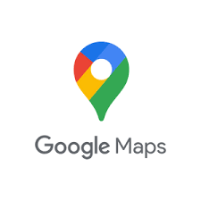 Google Maps logo featuring a location pin design with blue, red, yellow, and green colors, representing navigation and local marketing strategies.