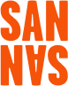Logo of SAN, representing innovative marketing solutions for business growth and clarity.